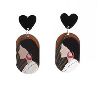 Fashion Simple Acrylic Stud Earrings main image 6
