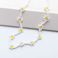 Einfache Gänseblümchen Kleine Blume Miyuki Perlenkette main image 4