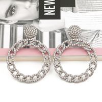 Fashion Color Diamond Alloy Geometric Earrings main image 3