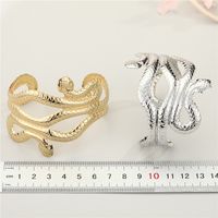 Punk Alloy Snake-shaped Multi-layer Open Wide Bracelet main image 3