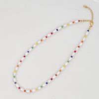Baroque Ethnic Pearl Stained Glass Bead Necklace Wholesale main image 5