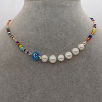 Retro Bohemian Freshwater Pearl Color Bead Necklace main image 4
