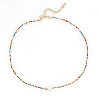 Bohemia Ethnic Miyuki Beads Freshwater Pearl Handmade Necklace main image 6