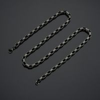Punk Trendy Retro Bicycle Chain Stainless Steel Necklace sku image 2