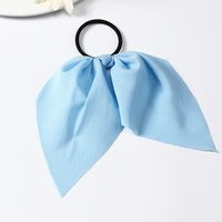 Korean Style Silk Streamer Pure Color Bow Hair Rope sku image 1