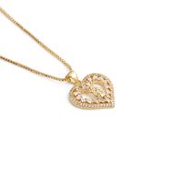 Fashion Heart-shaped Devil Eyes Zircon Pendant Necklace sku image 11