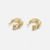 Fashion Simple Gold-plated Zircon Ear Clips Wholesale main image 5