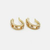 Fashion Simple Gold-plated Zircon Ear Clips Wholesale main image 6
