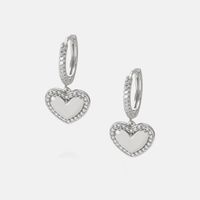 Fashion New Heart-shaped Zircon Earrings Wholesale main image 5