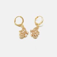 Fashion Simple Gold-plated Hollow Butterfly Wing Earrings main image 5