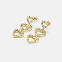 Korean Style Tassel Long Hollow Heart-shaped Earrings main image 4