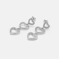 Korean Style Tassel Long Hollow Heart-shaped Earrings main image 5