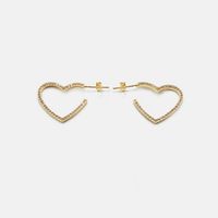 Fashion Heart-shaped Zircon Earrings main image 3