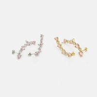 Fashion Style Color Gold-plated Heart Shape Earrings main image 5