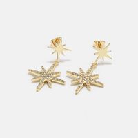 Fashion Gold-plated Star Earrings main image 4