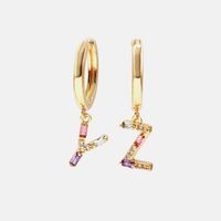 Fashion Style Mixed Color Letter Earrings Wholesale main image 3