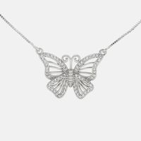 Wholesale Fashion Hollow Butterfly Clavicle Pendant Gold-plated Necklace main image 3