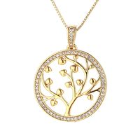 Fashion Tree Of Life Circle Necklace Pendant Wholesale main image 2