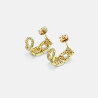 Fashion Gold-plated Zircon Earrings Wholesale main image 4