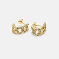 Fashion Gold-plated Zircon Earrings Wholesale main image 5