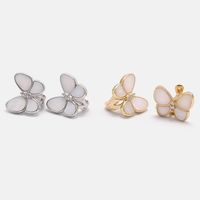 Fashion Retro Butterfly Copper Earrings Wholesale main image 6