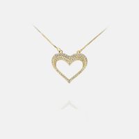 Fashion Diamond Heart-shaped Pendant Necklace main image 1