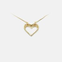 Fashion Diamond Heart-shaped Pendant Necklace main image 6