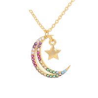 Fashion Stars And Moon Pendant Necklace main image 1