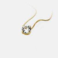 Fashion Zircon Pendant Gold-plated Necklace Wholesale main image 5