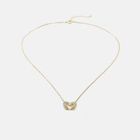 Fashion Graceful Diamond Heart-shaped Pendant Gold-plated Wholesale main image 6