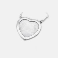 Simple Fashion Heart-shaped Zircon Shell Pendant Necklace main image 4