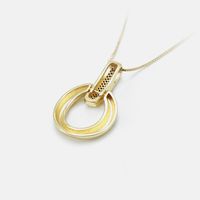 Fashion Round Zircon Gold-plated Necklace Wholesale main image 5