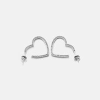 Fashion Heart-shaped Zircon Earrings sku image 3