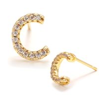Fashion Diamond Diy Letter Earrings Wholesale sku image 6