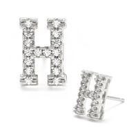 Fashion Diamond Diy Letter Earrings Wholesale sku image 17