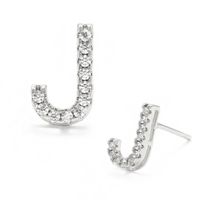 Fashion Diamond Diy Letter Earrings Wholesale sku image 21
