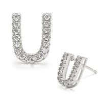 Fashion Diamond Diy Letter Earrings Wholesale sku image 43