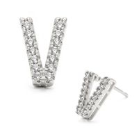 Fashion Diamond Diy Letter Earrings Wholesale sku image 45