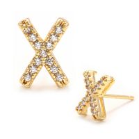 Fashion Diamond Diy Letter Earrings Wholesale sku image 48