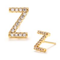 Fashion Diamond Diy Letter Earrings Wholesale sku image 52
