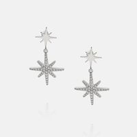 Fashion Gold-plated Star Earrings sku image 3