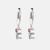 Fashion Style Mixed Color Letter Earrings Wholesale sku image 10