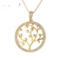 Fashion Tree Of Life Circle Necklace Pendant Wholesale sku image 2