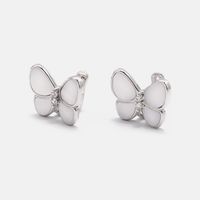 Fashion Retro Butterfly Copper Earrings Wholesale sku image 2