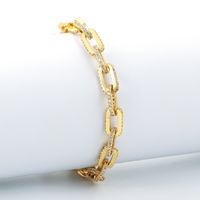 Fashion Geometric Full Diamond Zircon Copper Bracelet Sets sku image 6