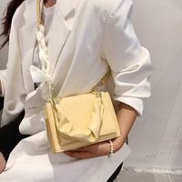 Simple Solid Color Bow Knot Messenger Bags main image 6
