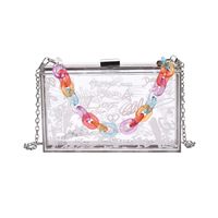 Fashion Acrylic Jelly Transparent Box Bag sku image 1