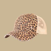 Fashion Leopard Print Breathable Mesh Baseball Cap sku image 2
