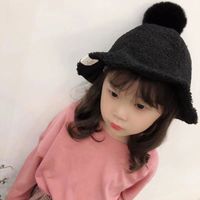 Sombrero De Pescador De Color Sólido Con Bola De Piel De Moda De Estilo Coreano sku image 1