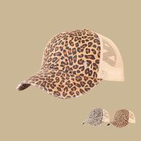 Fashion Leopard Print Breathable Mesh Baseball Cap main image 1